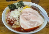 「煮干ラー油味噌ラーメン 800円」@元祖一条流がんこ 十一代目の写真