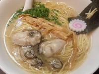 「【限定】牡蠣そば＋和え玉（小）」@おおぜき中華そば店の写真