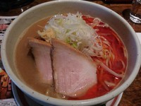 「【限定】甘口ラー油 味噌拉麺　（大盛り：サービス券）」@麺肴 ひづきの写真