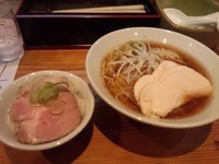 「朝らー定食( 醤油)」@らーめん芝浜の写真