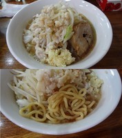 「ラーメン（並200g） 700円　あぶら ・ ニンニク」@麺屋 隆の写真