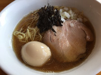 「【限定】にぼしそぼ750円、味玉100円、野沢菜茶飯120円」@麺処 門つるの写真