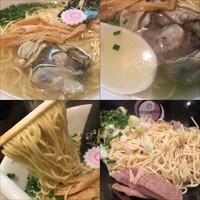 「【限定】 牡蠣そば 850 円＋和え玉 （大）150円」@おおぜき中華そば店の写真