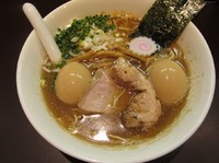 「限定　追い鯛焼干しそば（８００円）＋味玉」@おおぜき中華そば店の写真