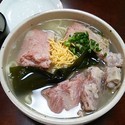 ソーキそば大盛、炊き込みご飯