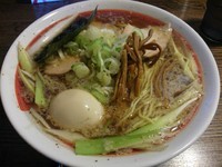 「王様中華そば （大盛り）　＋味玉：サービス券」@きまはち商店の写真