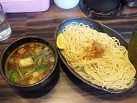 「鴨煮干つけ麺（並）」@丸め～背脂煮干～の写真