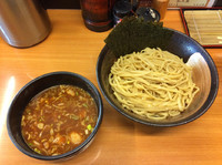 「辛汁つけ麺+のり(ランチサービス)」@すーぷ道 連の写真