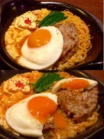 「スンドゥブチゲバーグ878円」@びっくりドンキー 新宿靖国通り店の写真