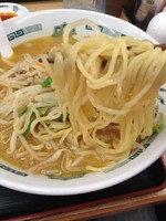 「味噌ラーメン（大盛り）」@日高屋 上尾PAPA店の写真