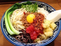 「坦々まぜそば（極太麺、麺ちょい増し）」@ぶた金ラーメンの写真