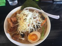 「札幌らーめん(650円)+餃子(150円)」@北海道らーめん小林屋 茅ヶ崎店の写真