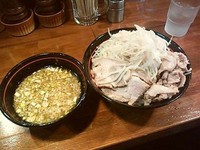 「つけ麺（野菜多め）＋肉増し」@肉そば千の写真