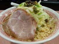 「【キャベふじ麺（中盛・250g・醤油)780円】→600円」@特級豚骨 中華そば湊生の写真