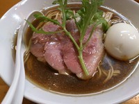 「【限定】鴨中華蕎麦(黒)」@煮干中華ソバ イチカワの写真