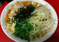 「油そば（醤油）　ニンニクアブラ　800円」@ラーメン二郎 西台駅前店の写真