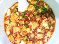 「海鮮麻婆麺[半ライス付](950円)」@酒処 永ふくの写真