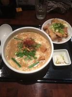 「濃厚味噌ラーメン＆肉盛り飯」@Miso Noodle Spot 角栄 KAKU-Aの写真