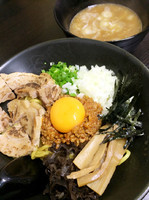 「まぜ味噌つけ麺 激辛(ジョロキア入り)」@へべれ家の写真