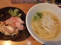 「朝ラー定食(煮豚三昧丼)(918円)」@らーめん芝浜の写真