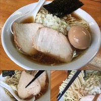 「鶏煮干しそば 650円 + 大盛り100円 + 味玉100円」@中華そば こじまの写真