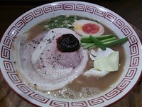 「らーめん＋自家製辛味噌」@Noodle Works -BALI-の写真