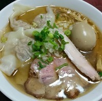 「ワンタン秋刀魚煮干そば（塩）８５０円（１１月２７日限定）」@麺屋 むじゃきの写真