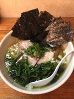 「中華そば（塩）＋ホウレンソウ＋海苔」@麺や 福一の写真