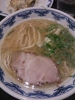 「ラーメン、極細麺」@博多麺房 赤のれん 西麻布本店の写真