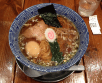 「支那そば（濃厚醤油味）＋味玉子（850円）」@くじら軒 八重洲店の写真