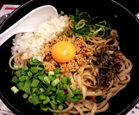 「（台湾まぜそば風）鶏まぜそば（麺少な目。一口追い飯800円）」@濃厚鶏そば 武一とり食堂の写真