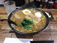 「らーめん（並盛）（６５０円）＋煮玉子（１００円）」@らーめん風車の写真