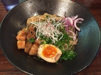 「特濃参丸和え麺(黒) (950円)」@いちまるらーめんの写真