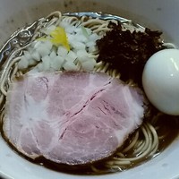 「特濃煮干ソバ Platina Kraken （黒）８５０円他」@煮干中華ソバ イチカワの写真