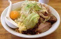 「がっつりまぜそば＋辛い飯(680円＋320円)」@ラーメン岩佐 下鶴間店の写真