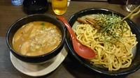 「カレーつけ麺(920円) + ビール(値段失念)」@麺屋 五郎蔵の写真