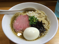 「煮干ソバ Ｓ  750円  味玉  100円」@煮干中華ソバ イチカワの写真