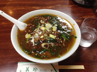 「四川みそソバ（大盛り）700円＋108円」@中国料理 美珍の写真