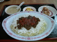 「タコスらーめん」@中華食堂ドラゴン 北谷店の写真