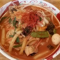 「辛味噌タンメン（激辛）８００円」@ラーメン天天の写真