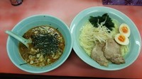 「つけ麺(あつもり)＋味たま」@ラーメンショップ 西門前店の写真