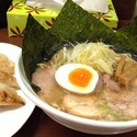 影丸○特正油らーめん＋手作り餃子セット(800円＋250円)