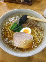 「らーめん450円、生姜焼き定食650円（1番）ご飯50円、おかず」@らーめん ぺぺの写真