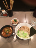 「海老つけ麺肉入＆肉のせ飯」@つけ麺 五ノ神製作所の写真