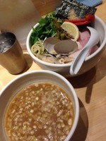 「鶏と蛤の濃厚つけ麺  980円」@Ginza Noodles むぎとオリーブの写真