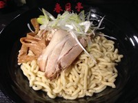 「しょうゆ油そば中盛(1.5玉225g・茹で後400g）」@油そば 春日亭 神田店の写真