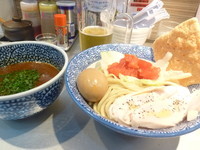 「【限定】蟹トマトつけ麺」@豚骨一燈の写真