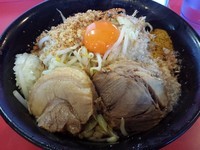 「まぜそば小＋カレー」@麺屋 桐龍の写真