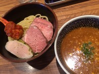「蟹トマトつけ麺　燈郎Ver＋トッピング」@ラーメン燈郎の写真