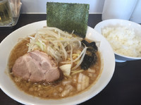 「濃厚味噌¥680+半ライス(ランチサービス)」@味噌麺 伝堂の写真